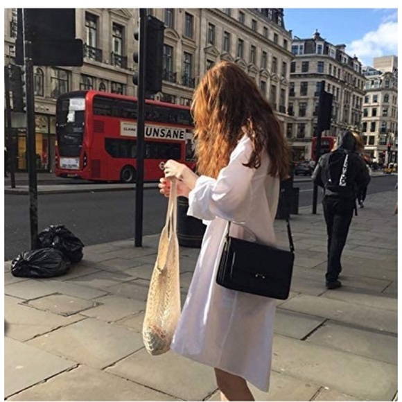 🎀 Mesh French Style Long Handle Shopping bag - Picture 5 of 11